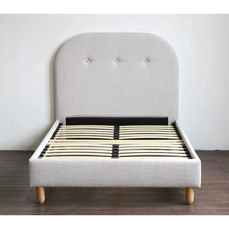 yh-Children Bedroom Furniture Sets Up-holstered Kids Fabric Button Bed！