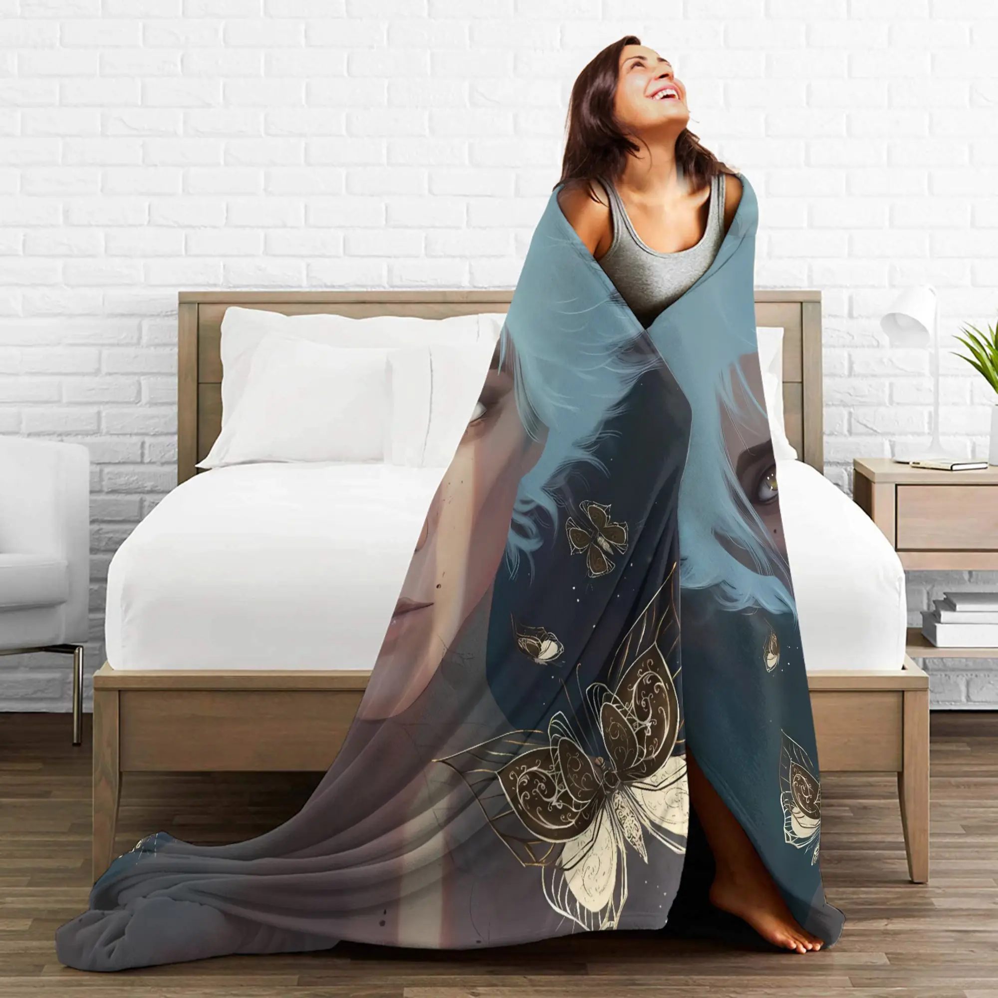 غامض فيكتور لعبة بطانية ثلاثية الأبعاد طباعة دافئة لينة الجدة أفخم رمي بطانية لغرفة المعيشة نزهة الفانيلا المفرش غطاء السرير