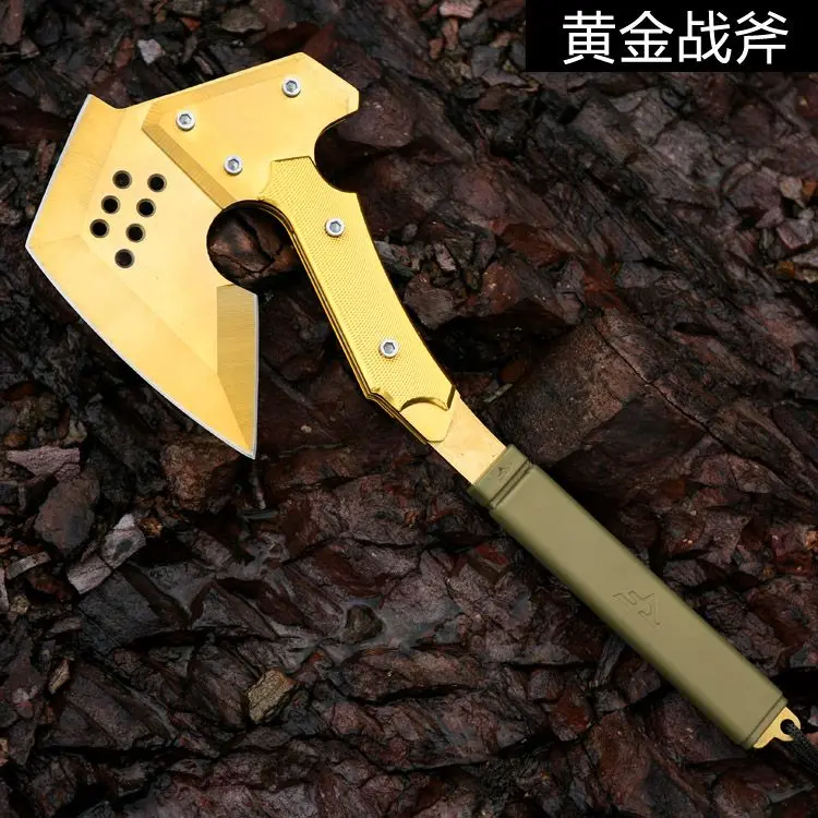 Outdoor Axe Cold Weapon CF Axe Knife, Chopping Firewood, Chopping Trees Self-Defense Multifunctional Fire Crossing Fire