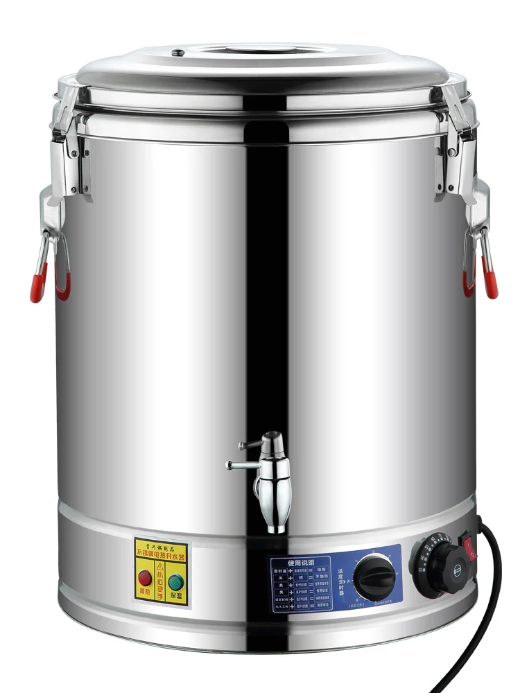 

Large Capaci Stainl Steel Insulated Soup Pot Heating Commercial Tea Water Buet St Cooking Hot Water Buet...