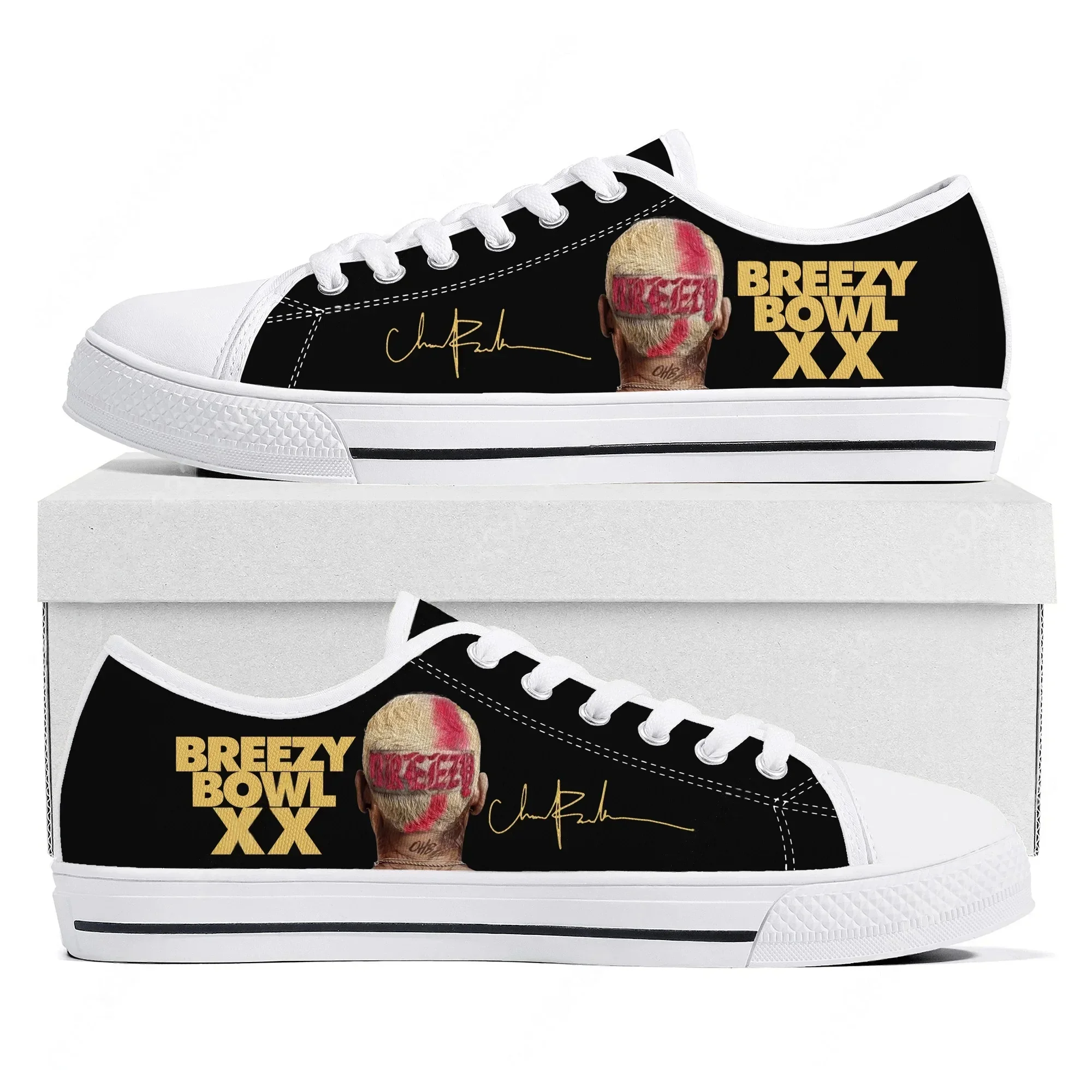 

Низкие кеды Chris Brown для мужчин, женщин и подростков, высококачественные кеды из канваса с 3D-принтом, повседневная обувь для пар, персонализированная обувь