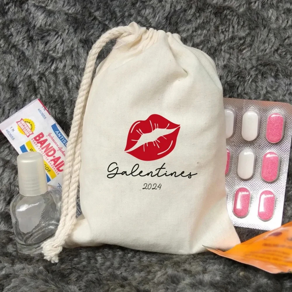 20 pcs Custom Galentines 2024 Hangover Kit-Bachelorette Favors-Galentines Day Gift Bag-Galentines Bag-Party Favors for Girls