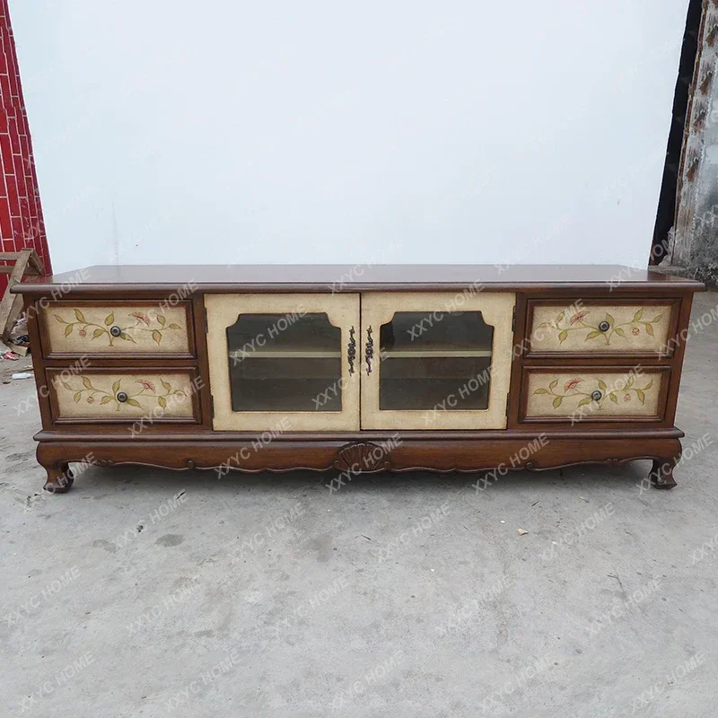 

GGliving room locker retro room master bedroom TV side cabinet