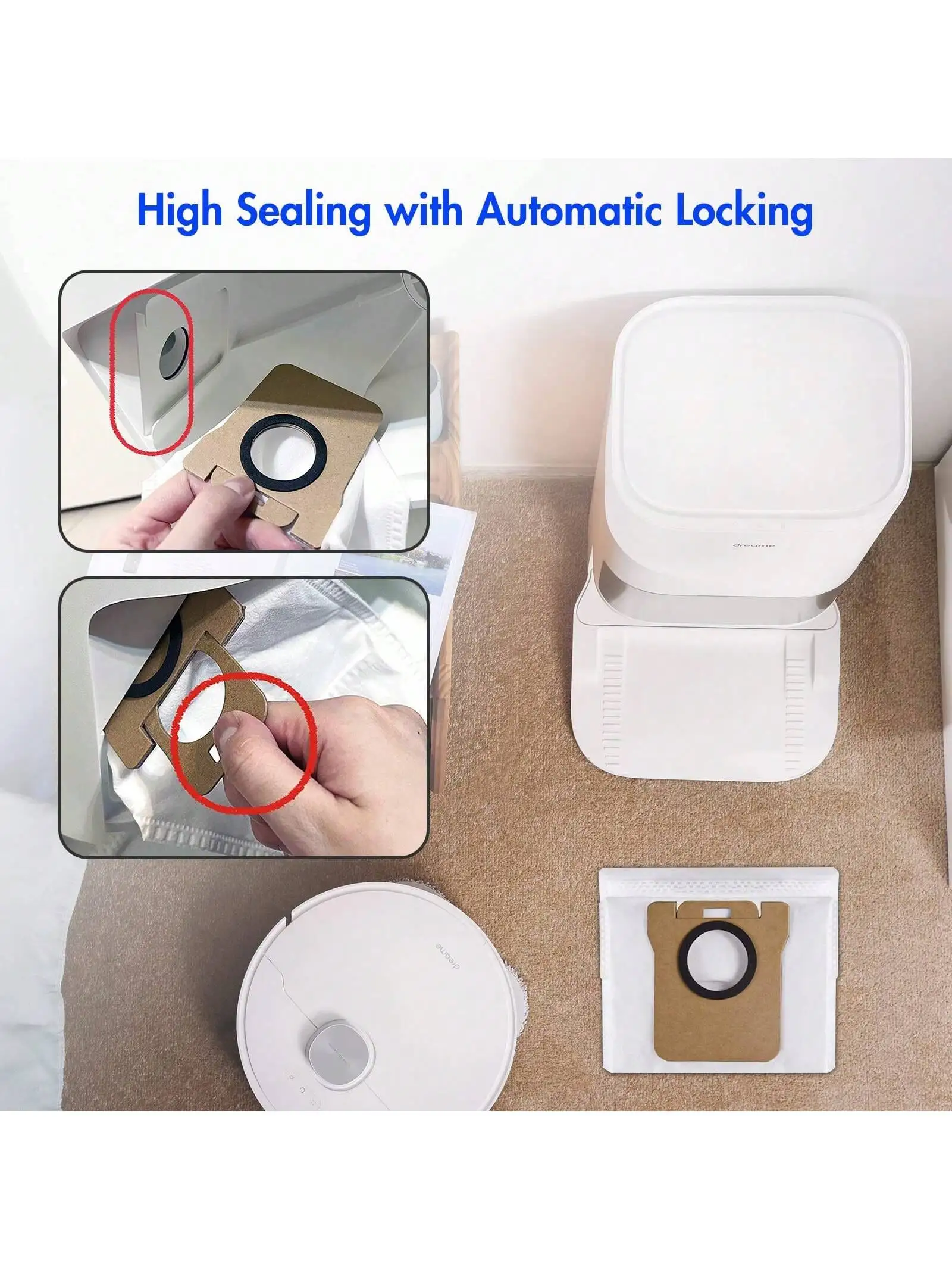For Xiaomi X10+/X20+, X20 Pro/Max, for Dreame L20/L10s/L10/L10s Pro/L50 Pro Ultra, L20 Ultra/X40 Accessories Vacuum Cleaner Bags