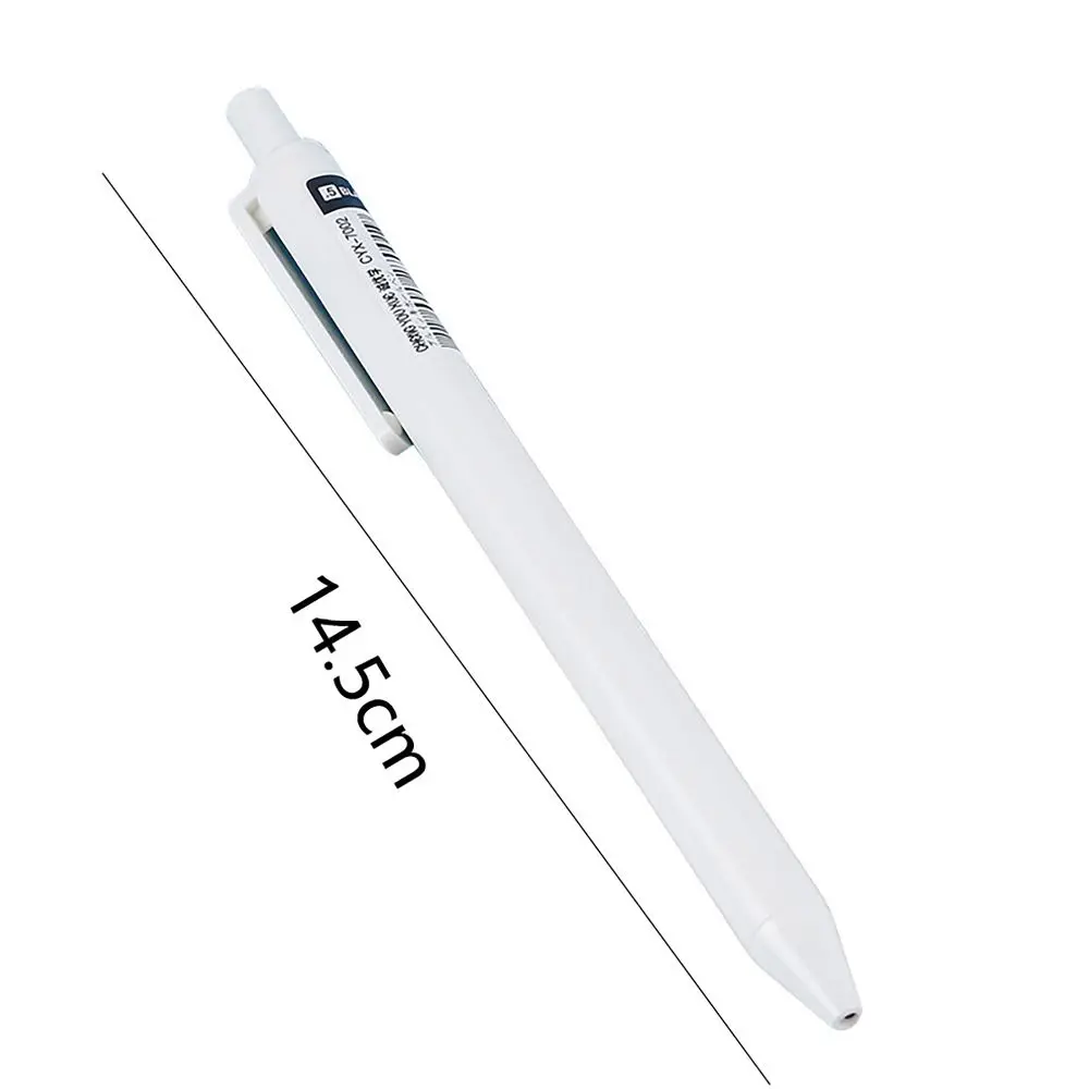 6pcs/box Pressed Ballpoint Pen Quick Drying Writing Tool Gel Pen Fine Point Signature Pens for Student Writing Stationery Supply