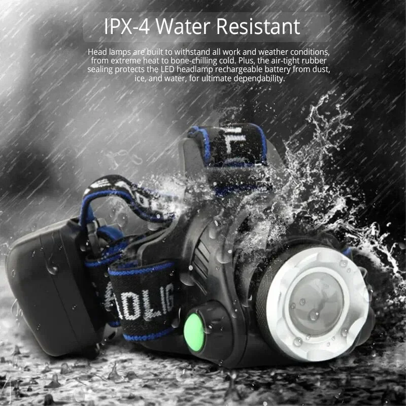 Rechargeable Lamp Fishing Led Headlamp Usb Charging Flashlight Cool Camping Gear Cap Light Portable Powerful Headlight Lighting