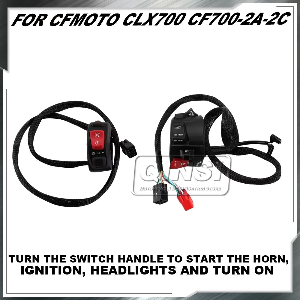 Motorcycle Handlebar Switch Handlebar Start Horn Ignition Headlight Turn For Cfmoto Clx700 -2a-2c 2021-2023 Standard Sport / Adv