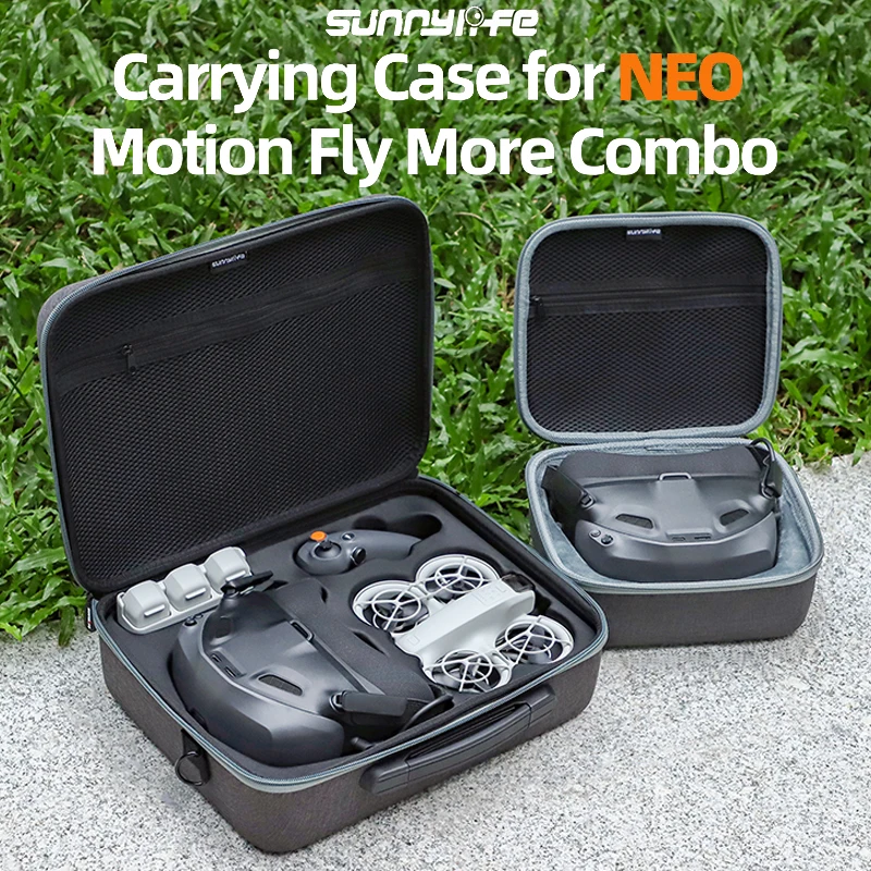 Sunnylife Storage Bag Carrying Case Shockproof Protective Box For DJI NEO Flight Glasses N3/Motion 3 Drone Accessories