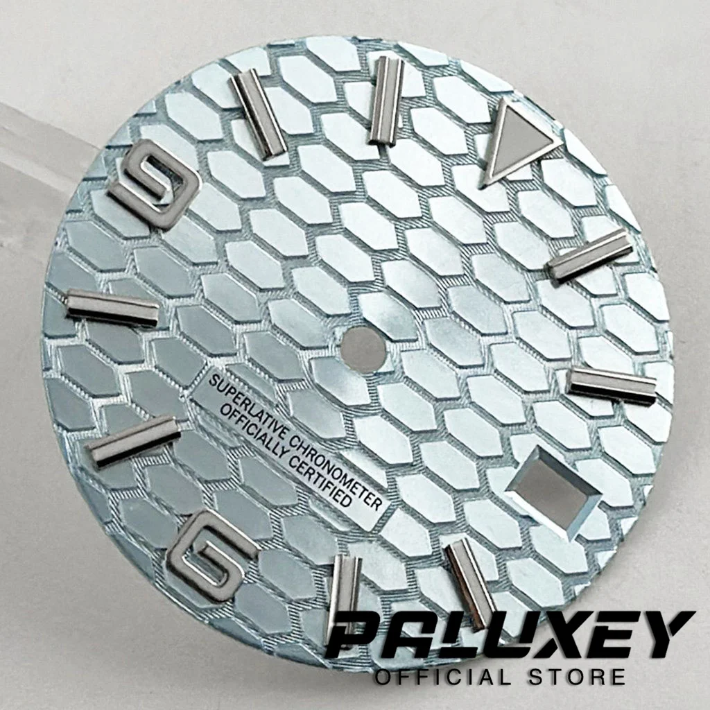 جديد 29 مللي متر ساعة ساكن الأرض الدائمة الهاتفي لحركة NH35 4R35 NH36 تقويم واحد إصلاح استبدال ساعة الوجه