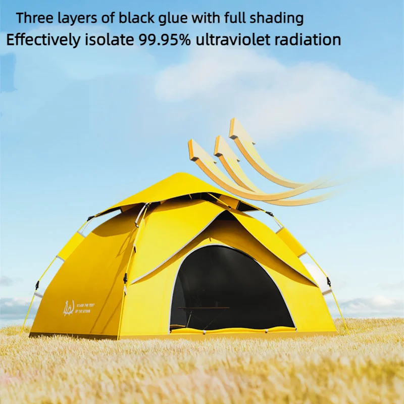 Multi Person Tent Outdoor Camping, Simple Folding, Automatic Opening, Sunscreen, Rainstorm Proof, Professional Tent, Family Camp