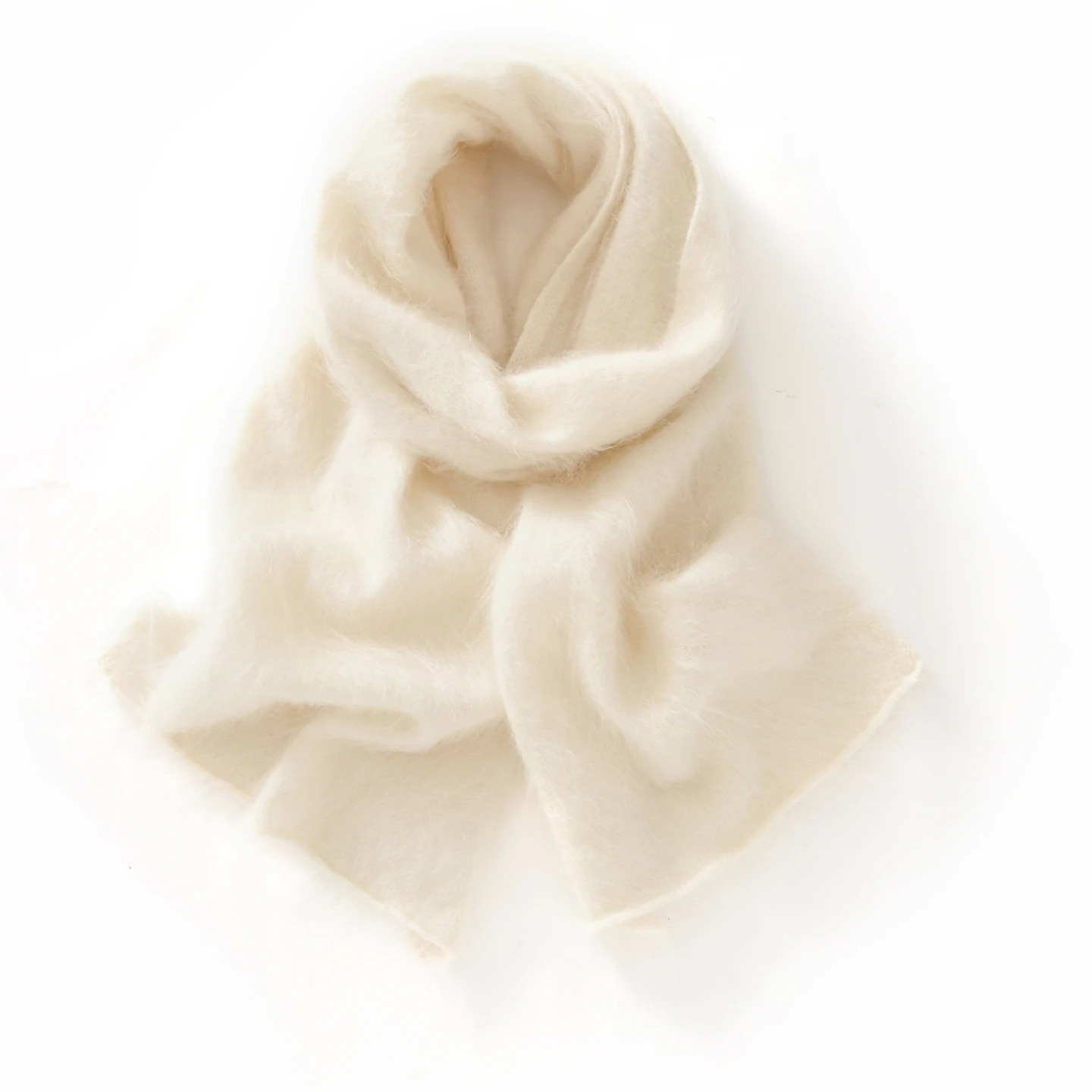 MERRILAMB 100% Cashmere Scarf For Women Outdoor Warm Solid Color Knitted Soft-Brushed Scarves Female Must-Have Scarf For Winter