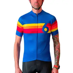 2025 New Summer Men's Cycling Short Sleeve Blue Jerseys Pro Team Bicycle Performance Shirts Ciclismo Maillot Hombre Top