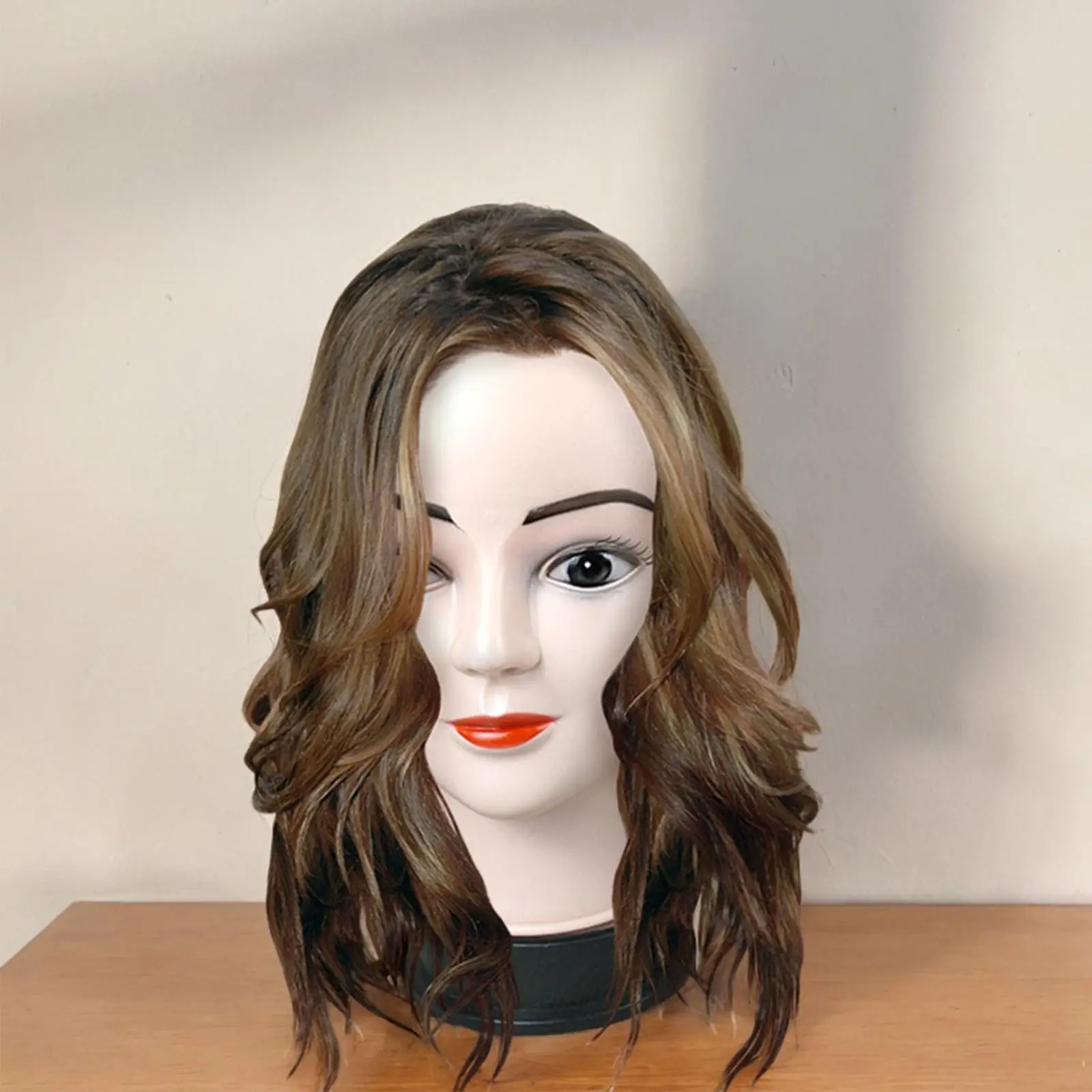 

Bald Manikin Head Professional Cosmetology Face for Wigs Make up Sunglasses
