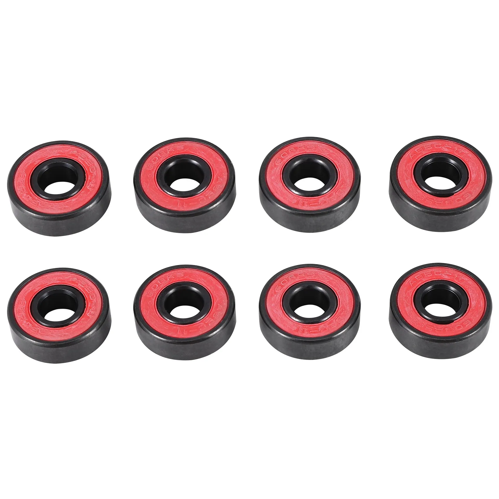 Rolamentos cerâmicos resistentes ao desgaste de alta velocidade, Roda do skate do skate, 8 pcs