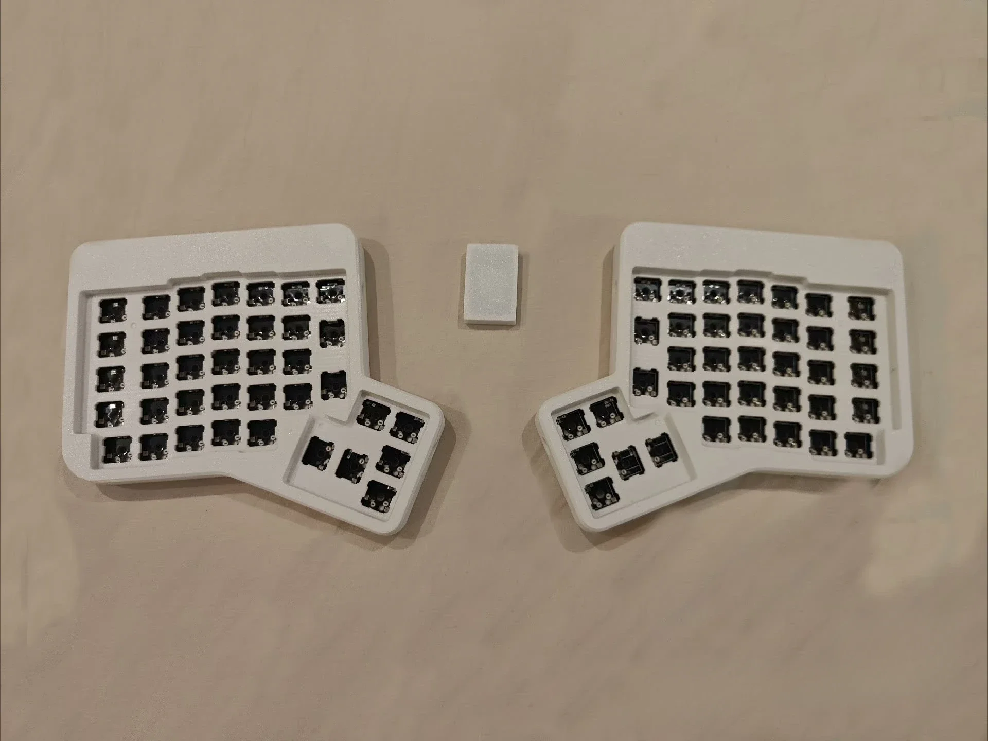 Ergodox Split Kit Teclado Mecânico, Single Mode sem fio, 2.4G Dongle HotSwap, Personalizado