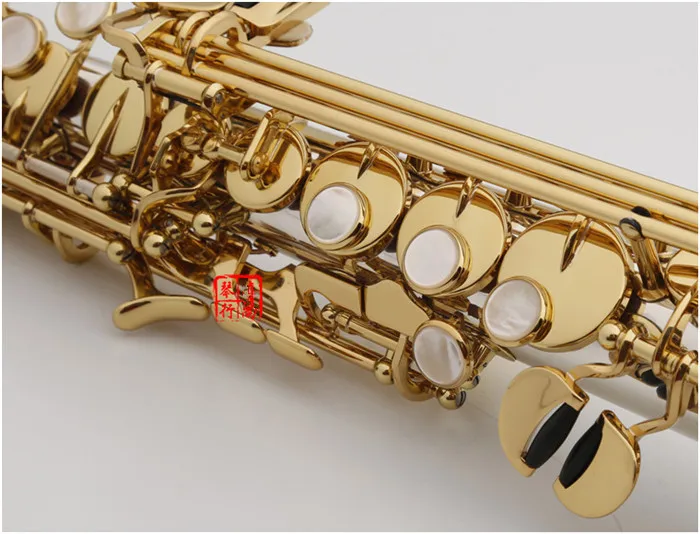 Japan W037 B Flat Soprano Saxophone Musical Instruments Sax Brass Nickel Silver Plated With Case Professional