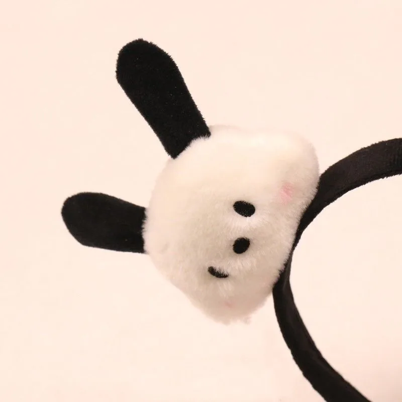Kawaii Pochacco Sanrio น่ารัก Pochacco ผม Band ตุ๊กตาการ์ตูน Hairclip จี้น่ารักสร้างสรรค์แถบคาดศีรษะของขวัญน่ารักสําหรับหญิง