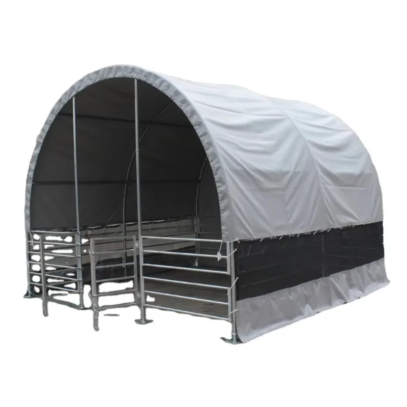 حار بيع GS سقيفة التخزين في الهواء الطلق الهيكل الصلب المباني الجاهزة المرآب وتخزين الحصان المأوى