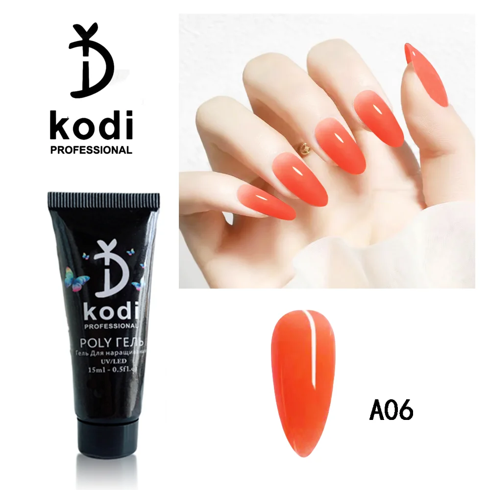 

YD KODI PROFESSIONAL UV Builder Gel For Nail Extension Poly UV Nail Gel Polish 15ML UV Gel Varnish For Nails Art Design