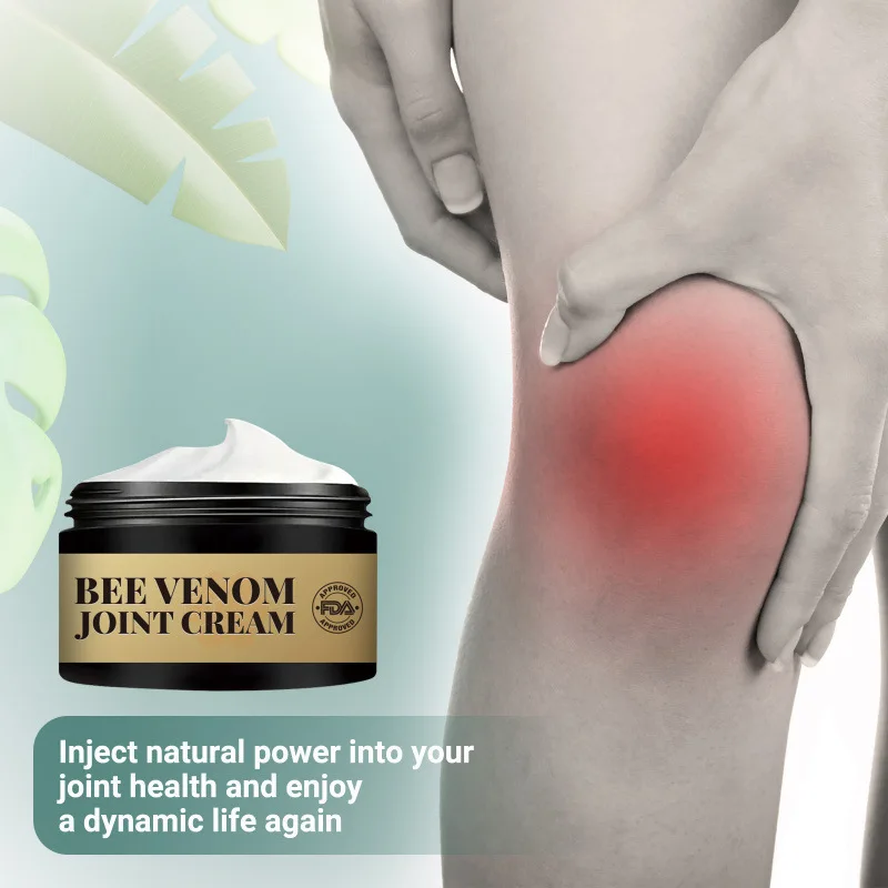 

Bee Venom Joint Care Cream 50g Body Massage Cream for Wrist Leg Joints and Skin Moisturizing