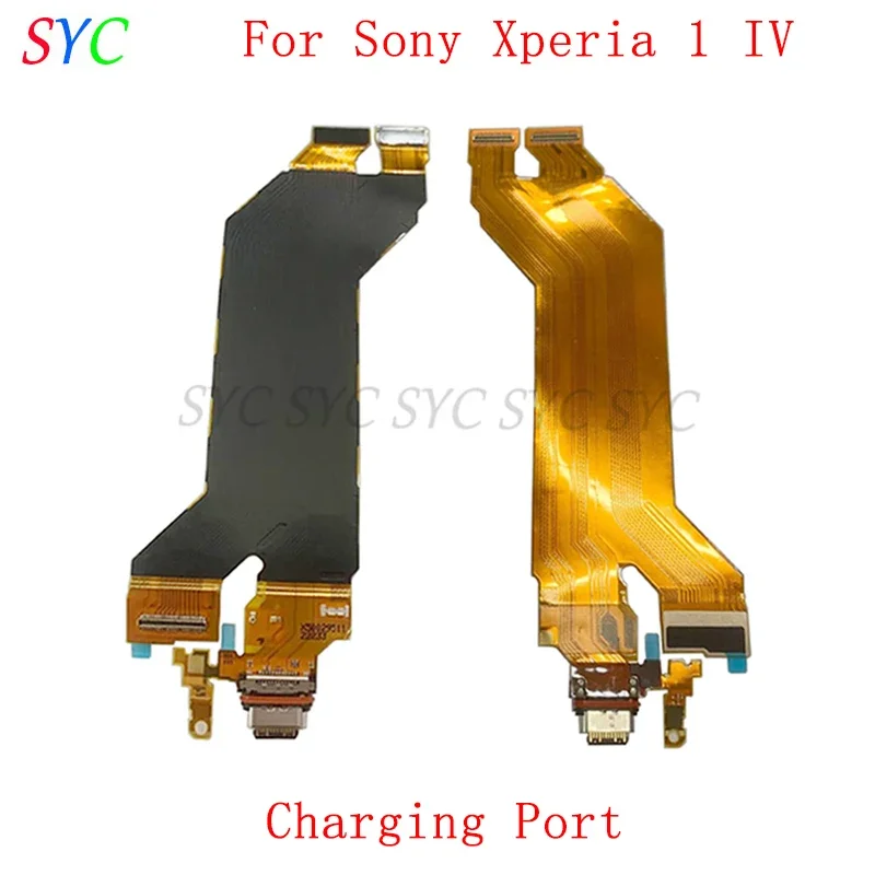 USB Charging Port Flex Cable Board For Sony Xperia 1 IV Charging Connector Plug Socket Dock Repair Parts