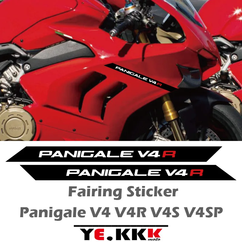 

For Ducati Panigale V4 V4S V4R V4SP Pair of Fairing Stickers Shell Decals Panigale LOGO Custom Stickers