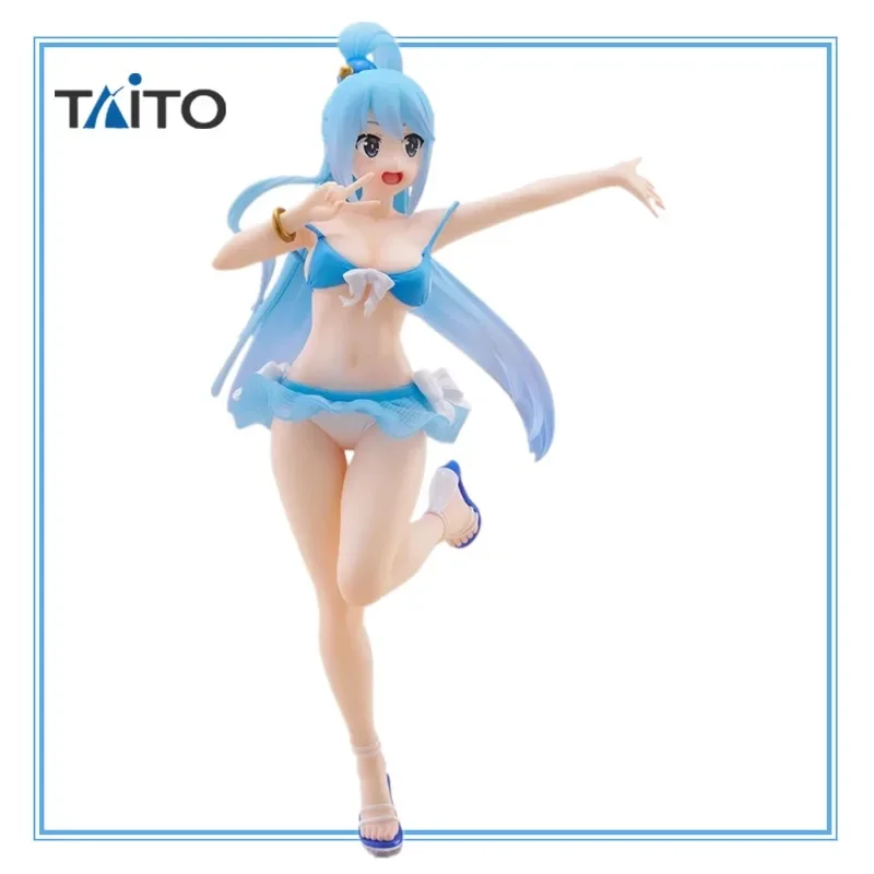 

TAiTO In Stock Coreful God's Blessing on This Wonderful World Season 3 Aqua ~Swimming Wear Ver.~ PVC 18CM Anime Figures Toy Gift