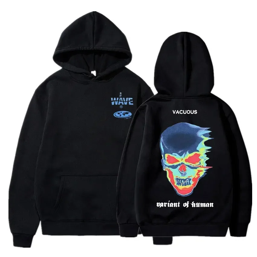 

Skeleton Thermal Imaging Graphic Print Hoodie Men's Hip Hop Streetwear Men Women Fleece Cotton Hoodies Unisex Fashion Sweatshirt