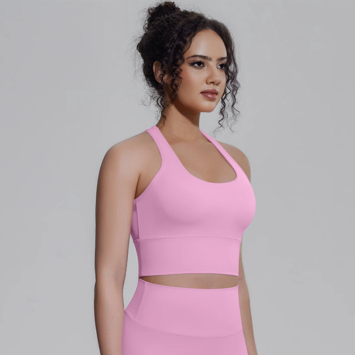 Rooftrellen Damen Fitness Yoga Sport-Top Sexy Rückenfreies I-förmiges Top Einfarbig Sommer Workout Gym-Kleidung Yoga-Top – Detail 39
