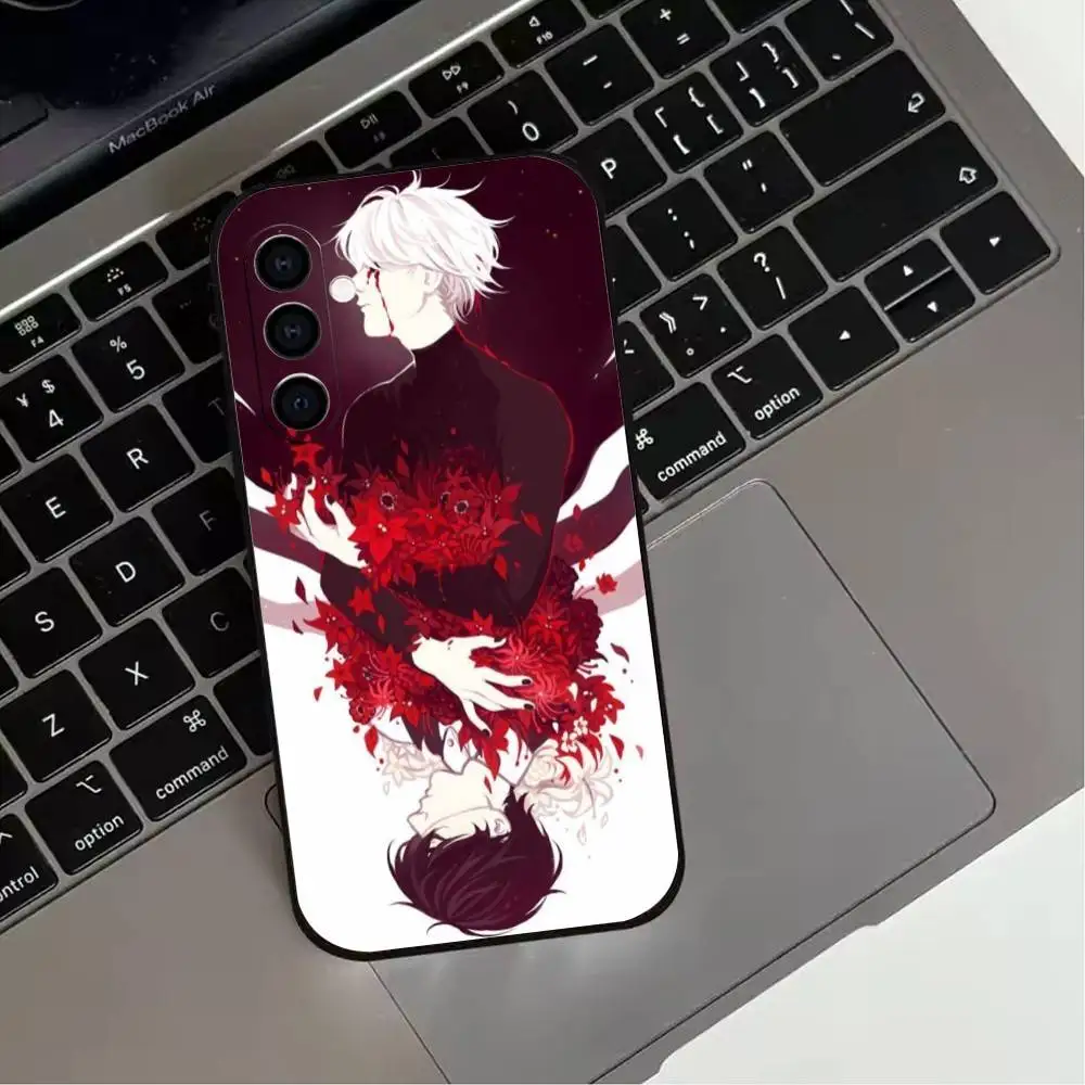 حافظة هاتف T-Tokyo G-Ghoul 12Red s-spider lily لهاتف سامسونج جالاكسي A73، A72، A71، A70، A53، A52، A51، غطاء أسود ناعم آخر #2