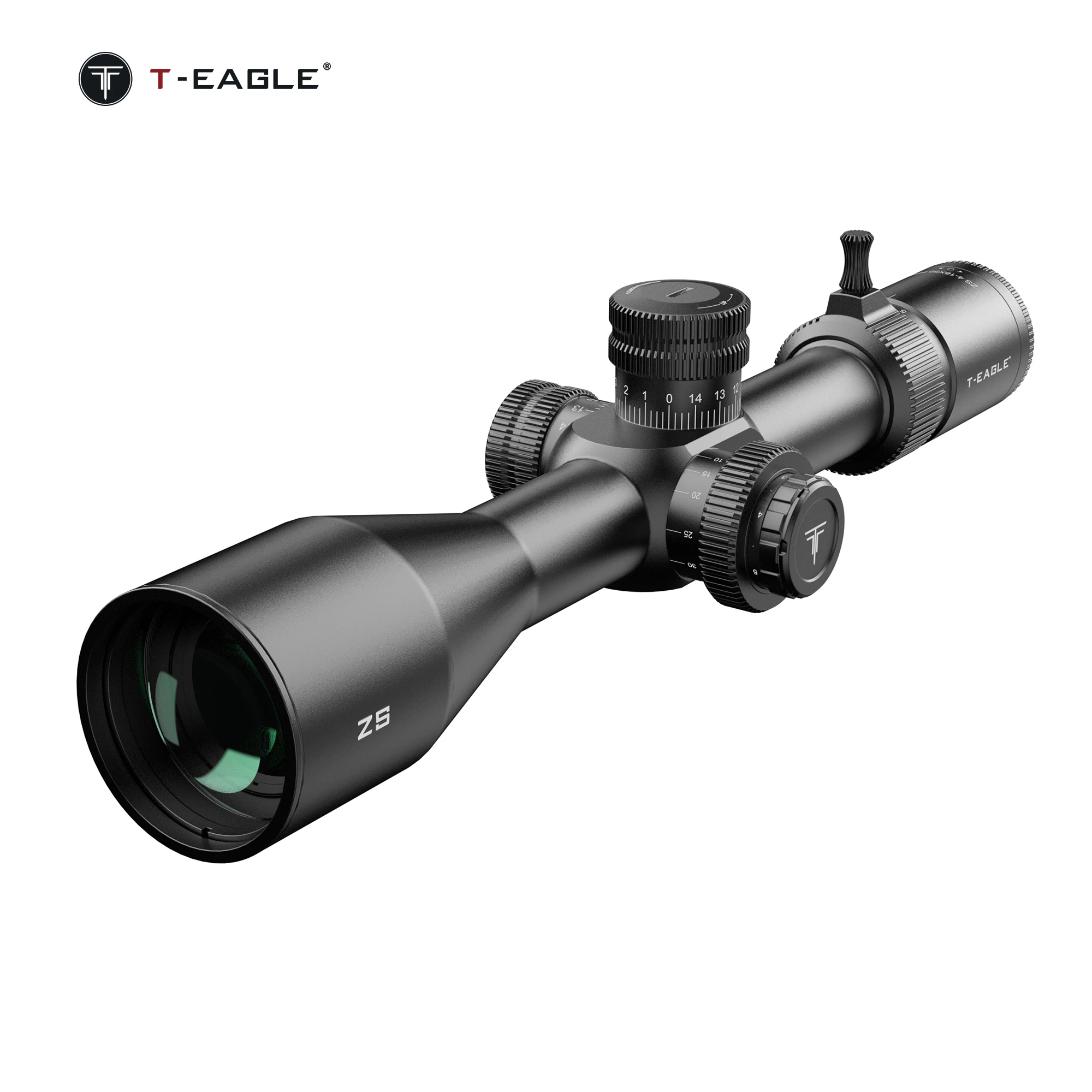 T-EAGLE ZS 4-16x50 FFP Tactical Scope With Zero Stop Riflescope For Hunting 1/10 MRAD Lunetas FFP Airgun Sight Fit .PCP.308 AR15