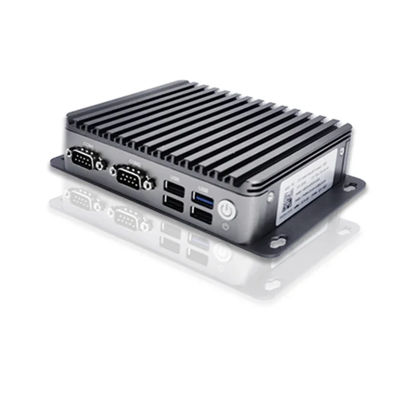 Mini PC industriel J1900 Quad Core, barebone, NUC, robuste, contrôle intégré, ordinateur pour Windows 10