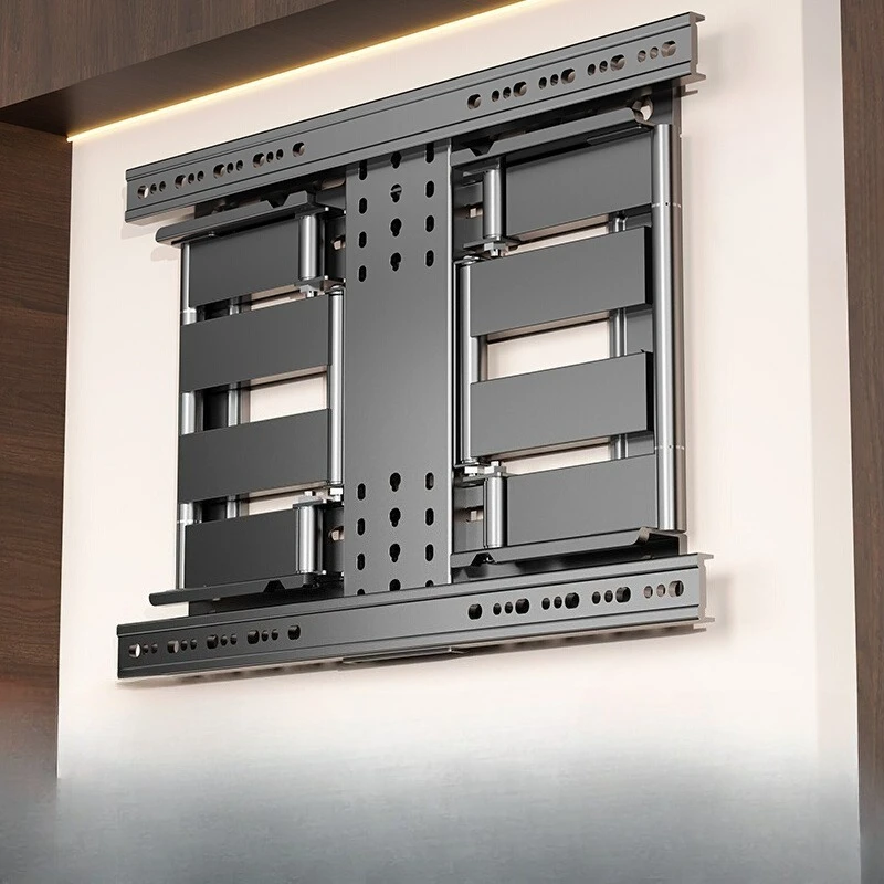 

TV telescopic hanger embedded with rotating wall mount solid shaft