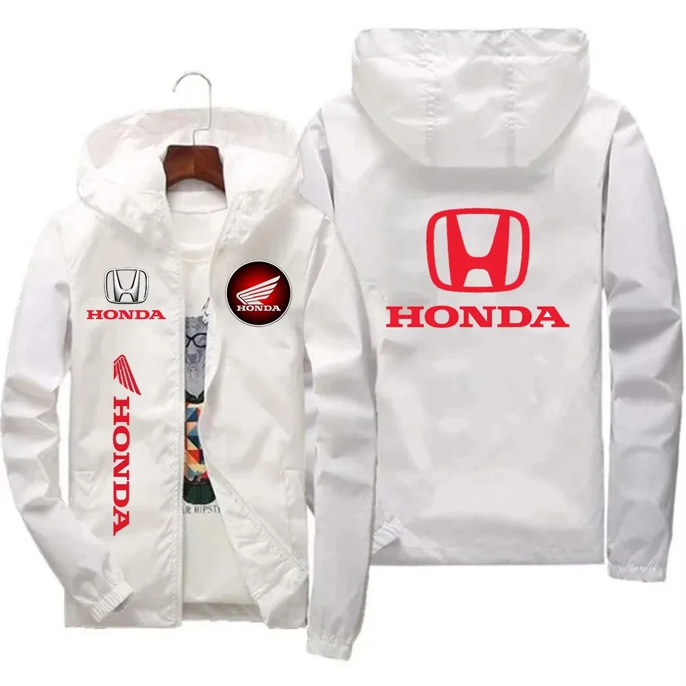 Chaqueta de moto con logotipo de Honda para hombre, chaqueta Honda personalizada para equipo de carreras, cazadora holgada deportiva para hombre