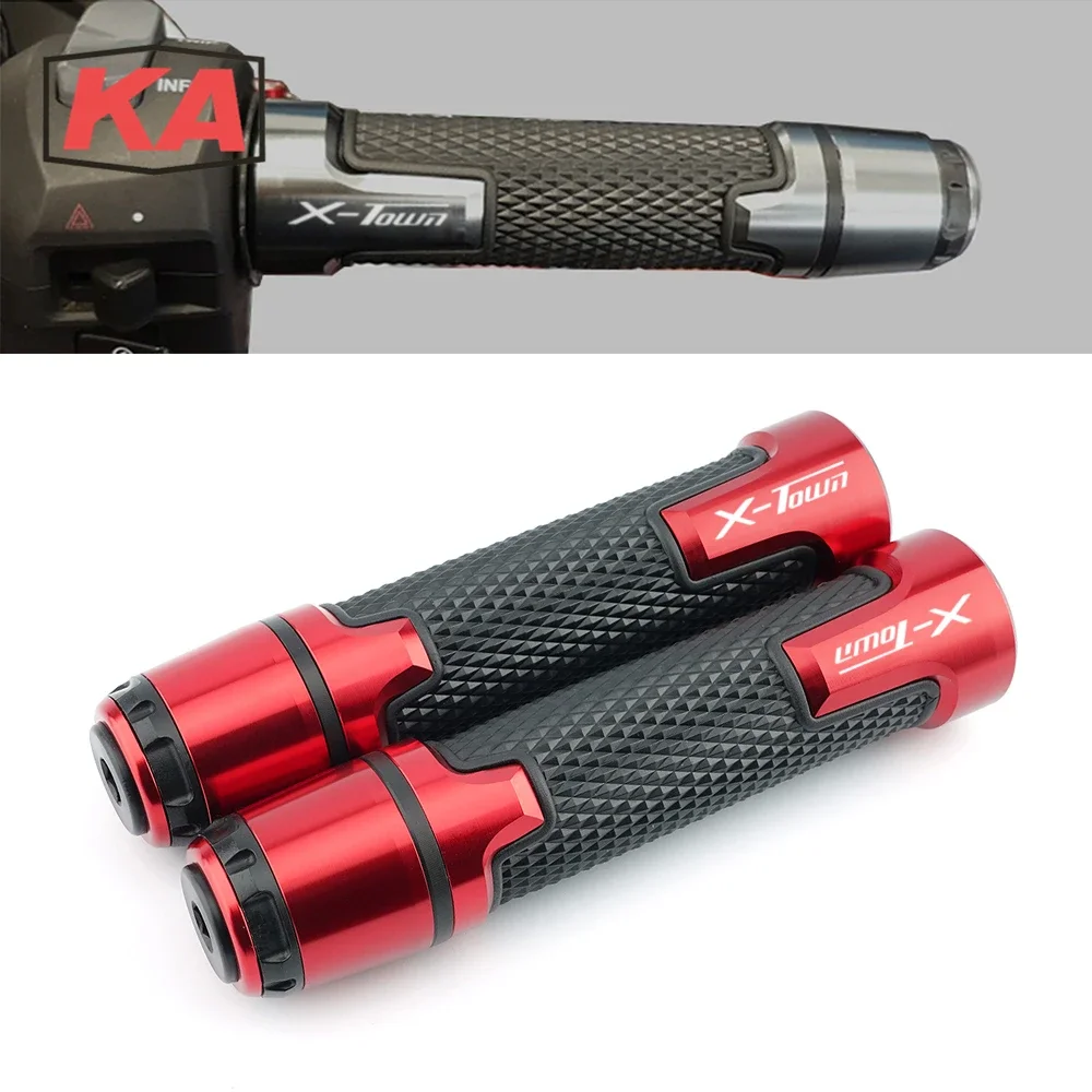 

For KYMCO X-town xtown 125i 300i X TOWN Motorcycle 7/8'' 22MM Handlebar Handle Grip Handle Bar Hand Grips End Plug Cap