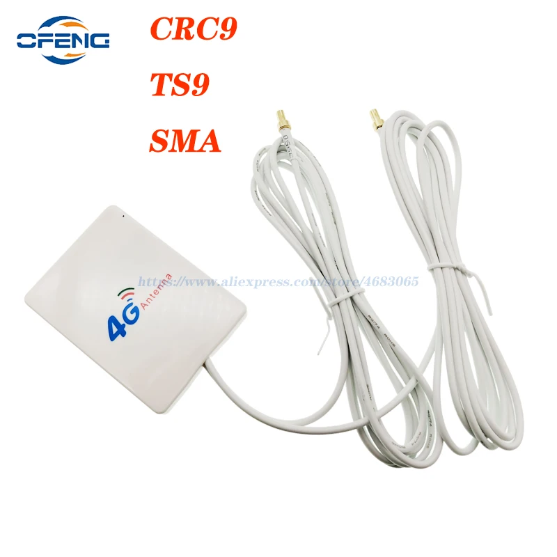 

3G 4G TS9 CRC9 SMA LTE Antenna Connector 4G LTE Router External Antenna For Huawei 3G 4G LTE Router Modem 2M Cabl