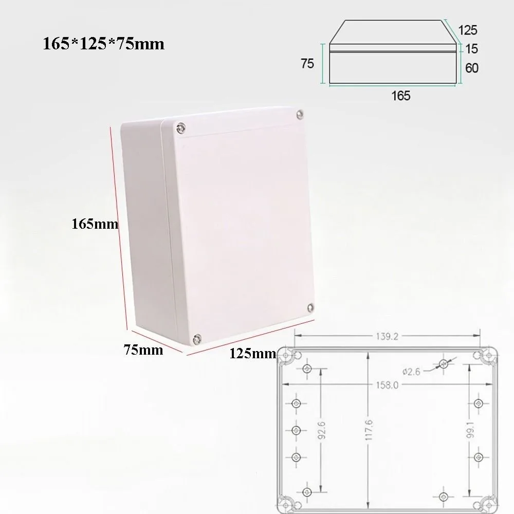 Waterproof Security Monitoring Power Supply Plastic 8 Styles Electronic Project Instrument Case ABS Enclosure Junction Box