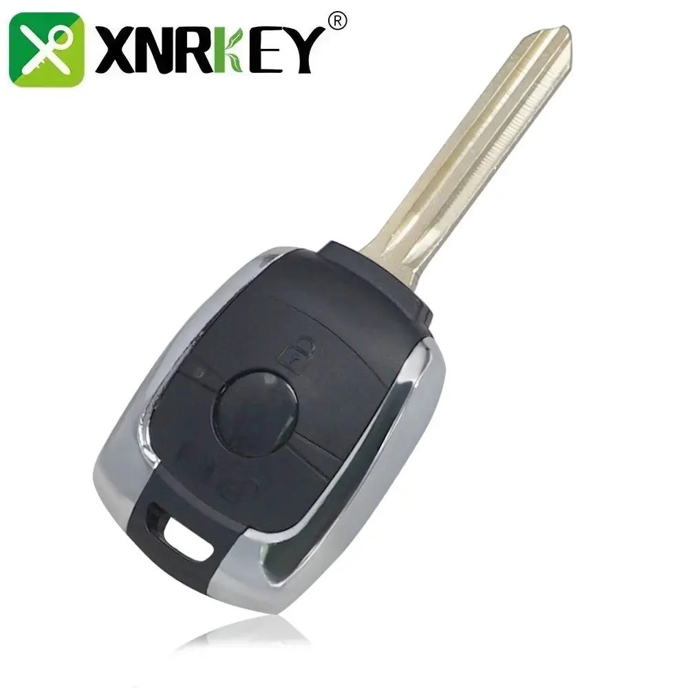 

XNRKEY 2 Button Remote Car Key Shell Fob For Ssangyong Korando Kyron Actyon Rexton Replacement Key Case Cover with Uncut Blade