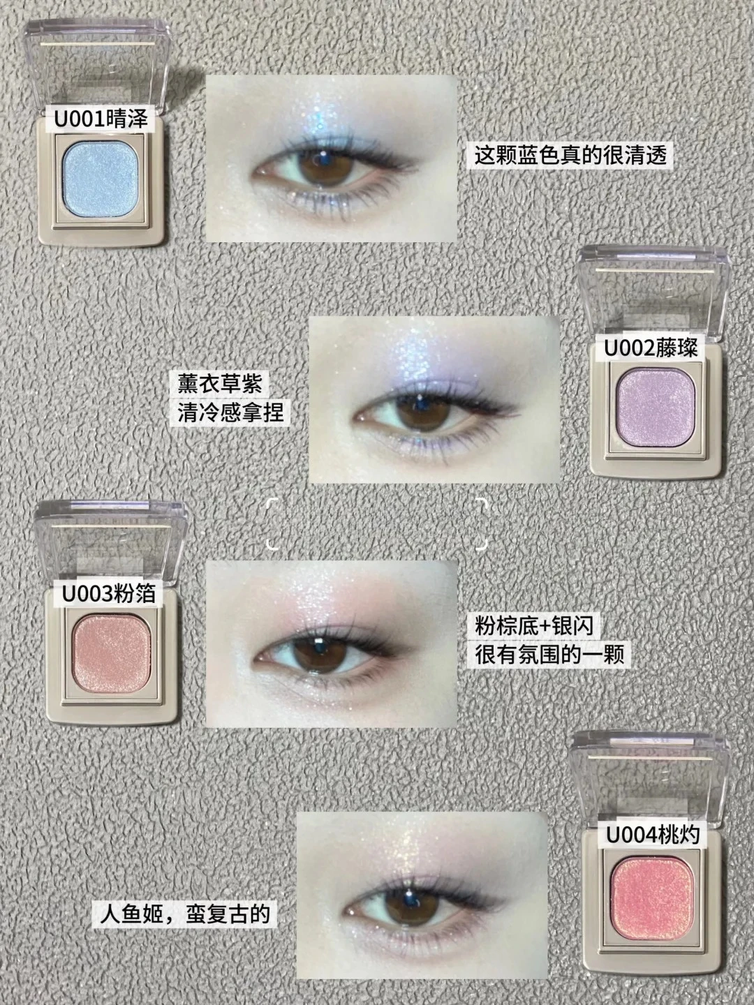 Qianyan Single Eyeshadow Disk Cheeryep Eye Fine Pearlescent Shimmer Glitter Multiuse Powder Blush Highlighter Flash Eye Makeup