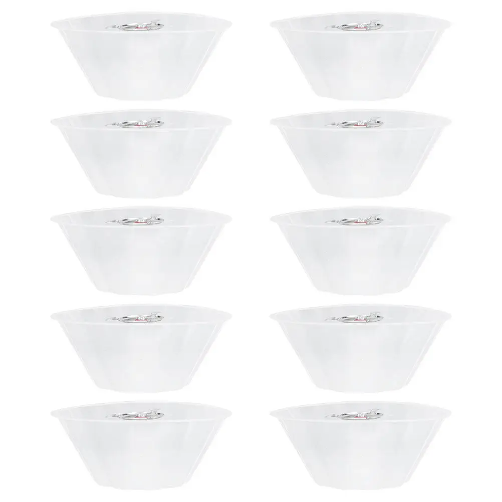 10Pcs Universal Range Hood Oil Collection Cup Transparent Plastic Round Bowl Easy Clean High Temperature Resistant Kitchen