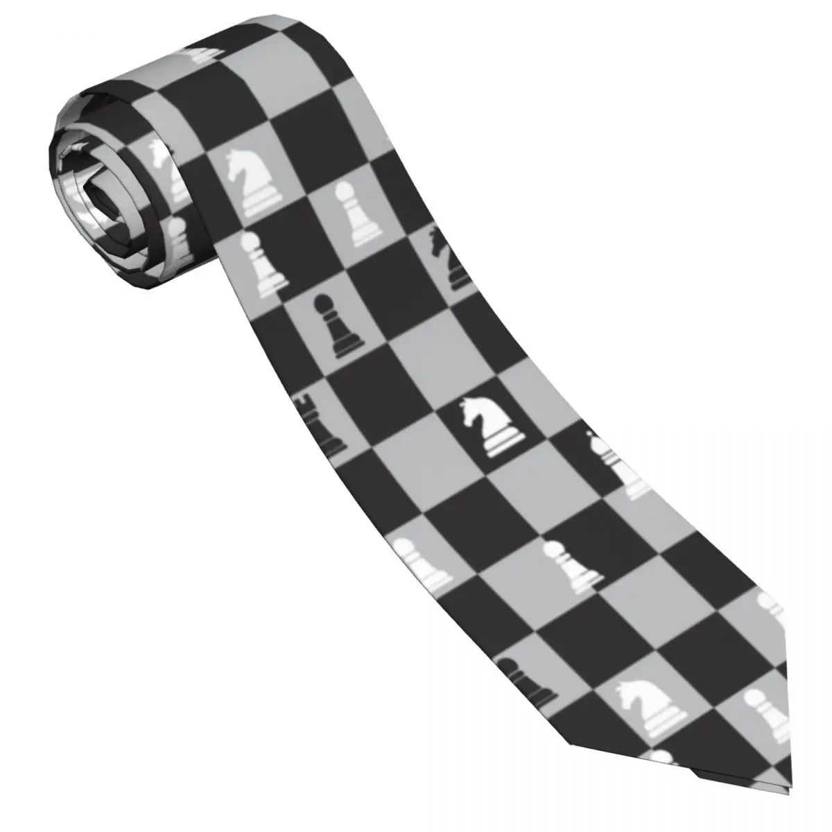 Tie For Men Formal Skinny Neckties Classic Men's Chess Wedding Tie Gentleman Narrow