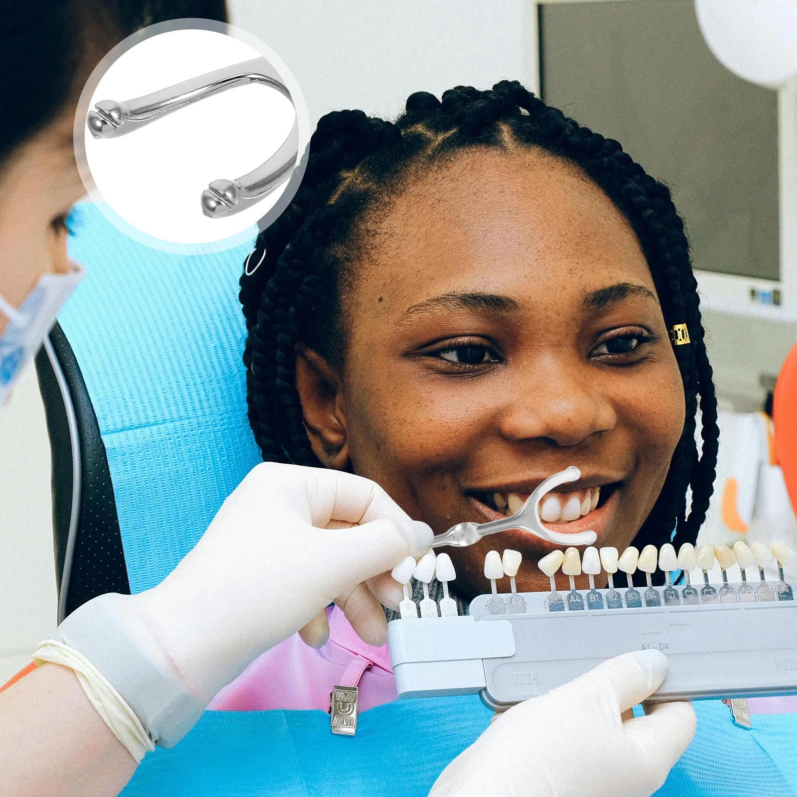 Reutilizável de aço inoxidável portátil fio dental picareta viagem palito flosser pequeno metal dentes flosser cuidados orais