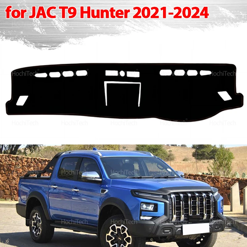 Car Dashboard Mat for JAC T9 Hunter 2021 2022 2023 2024 Anti-Slip Pad Sunshade Cushion Sunshield Nonslip Anti-UV Accessories