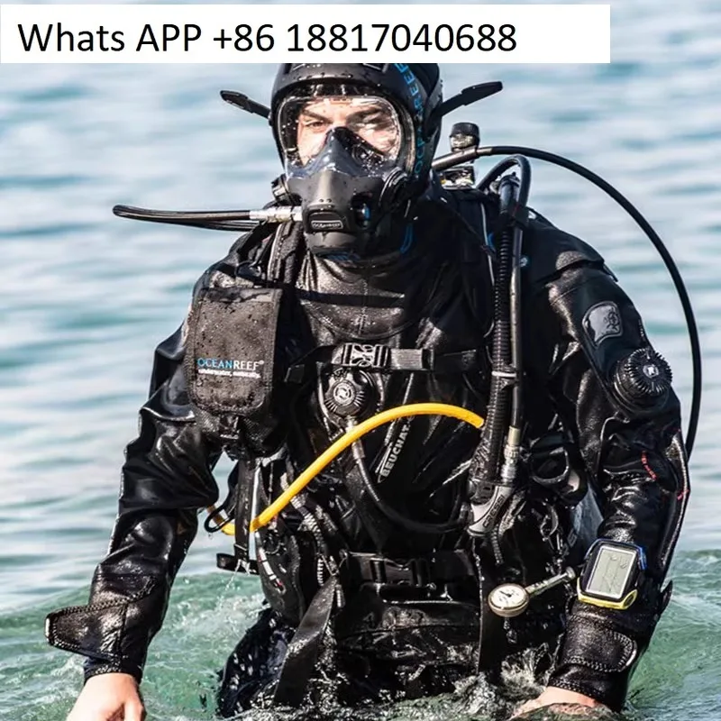 Diving full mask wireless underwater full mirror regulator