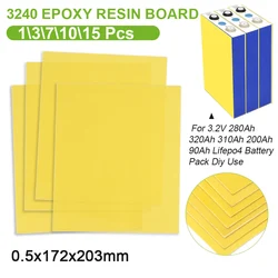 3240 Insulation Epoxy Plate 203x172x0.5mm Single Sided Adhesive for 3.2V 280Ah 320Ah 310Ah 90Ah Lifepo4 Battery Pack Diy Use