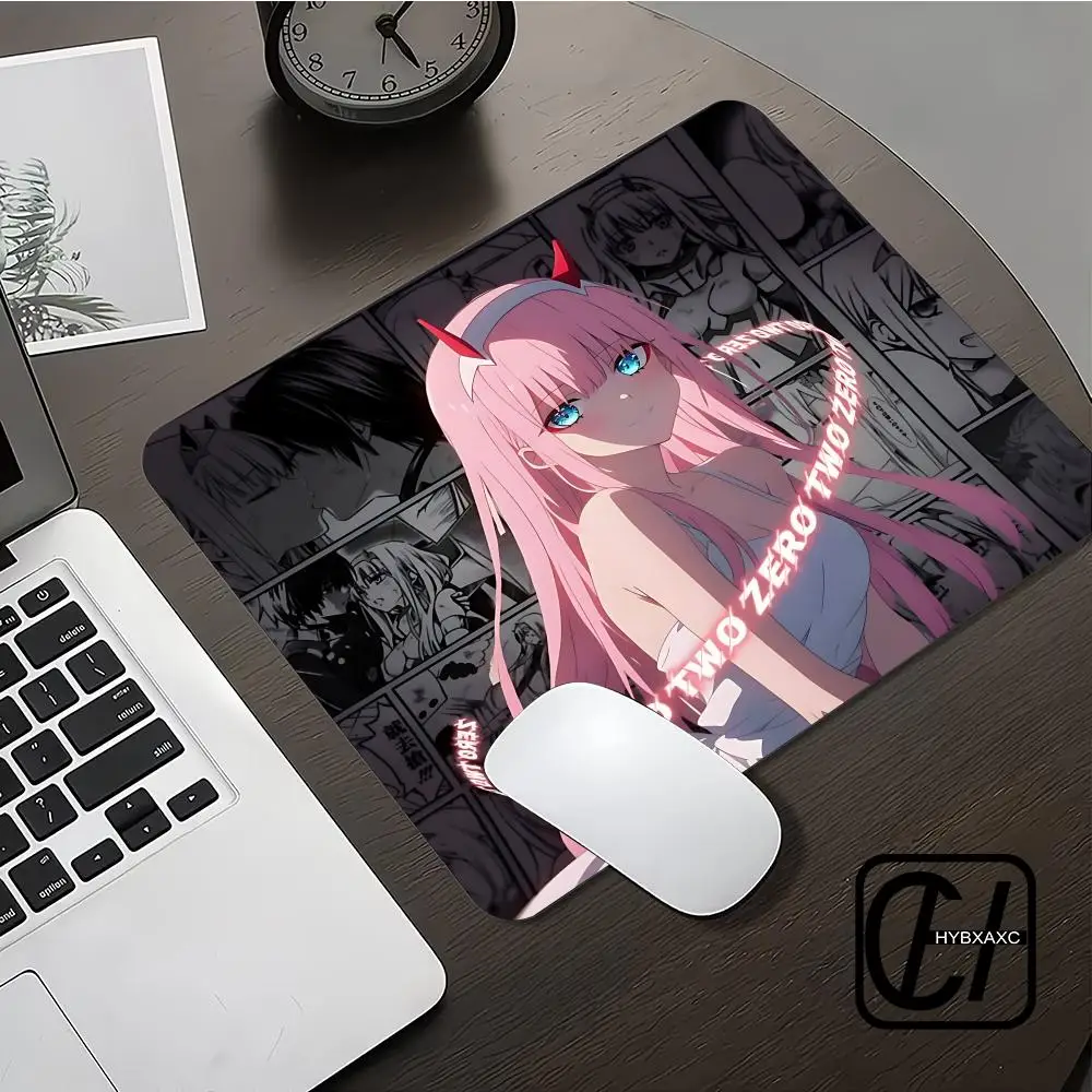 Pretty Anime Girl 02 small Mousepad Non-slip Computer Game Desk Mat Accessories Zero Two Darling in The FranXX Table Pad XAXC