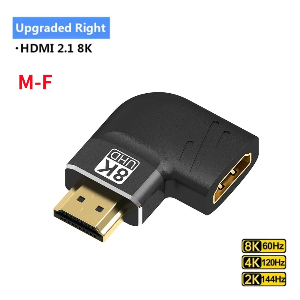 8K HDMI 2.1 Kabeladapter Stecker auf Buchse Kabelkonverter für HDTV PS4 PS5 Laptop 4K HDMI Extender Buchse auf Buchse