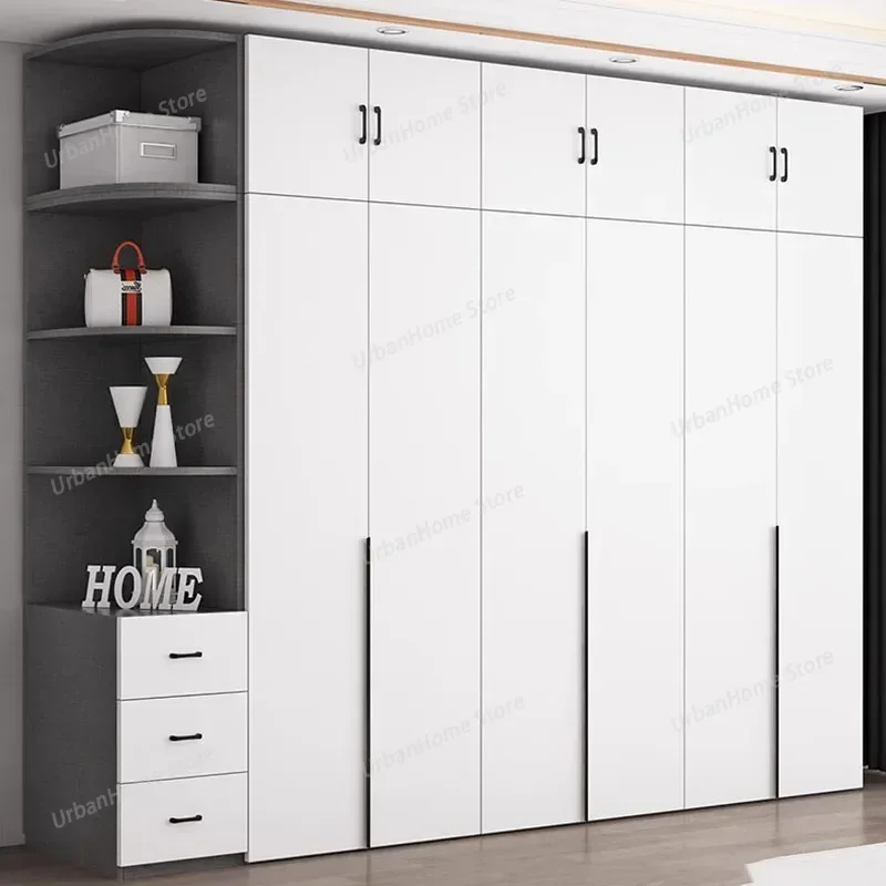 

Luxurious Modern Wardrobe Clothes Storage Wooden Multifunction Wardrobe Room Organization Guarda Roupas Bedroom Furniture