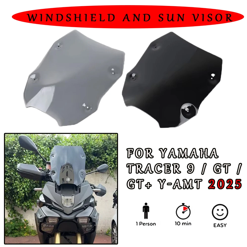 

Для YAMAHA TRACER 9 GT GT + Y-AMT 2025 мотоцикла, переднее лобовое стекло, лобовое стекло, дефлектор, аксессуар