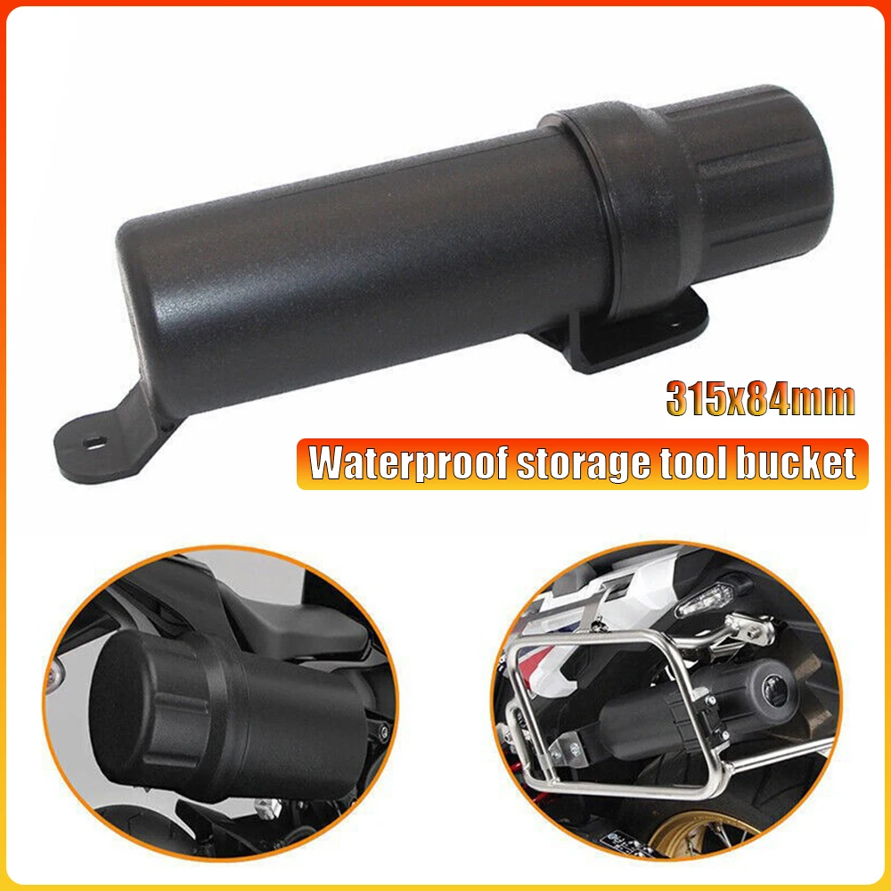 

315x84mm Universal Motorcycle Electric Adults Tool Tube Box Off-Road Motos Motorcycle Tool Tube Gloves Raincoat Box for Harley
